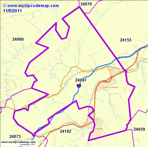 map of 24087