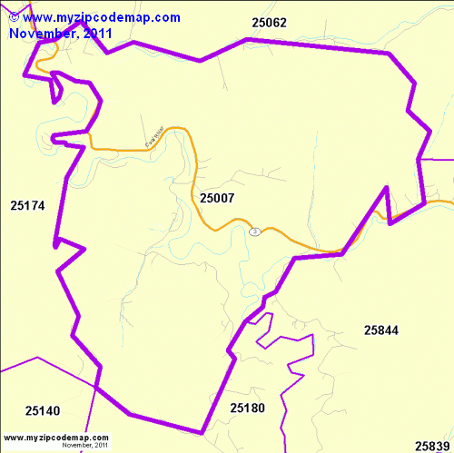 map of 25007