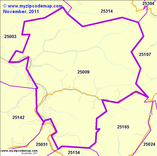 map of 25009