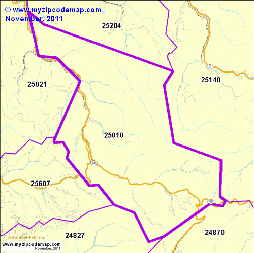 map of 25010