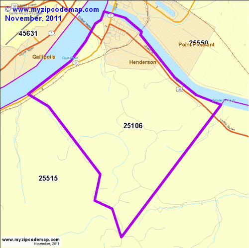 map of 25106