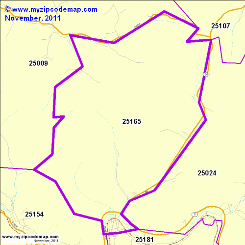 map of 25165