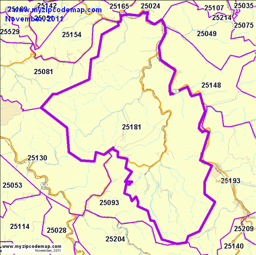 map of 25181