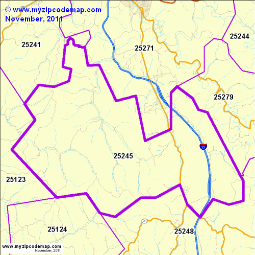 map of 25245