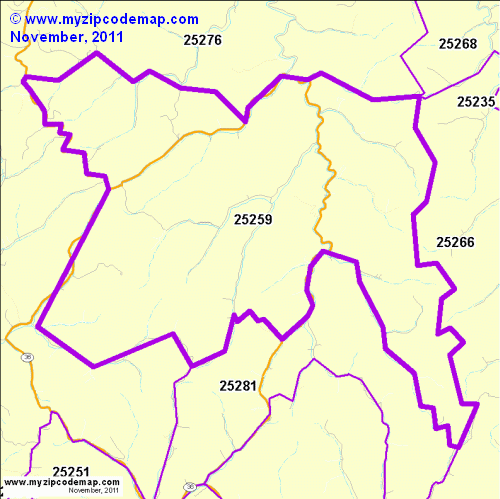map of 25259