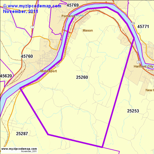 map of 25260