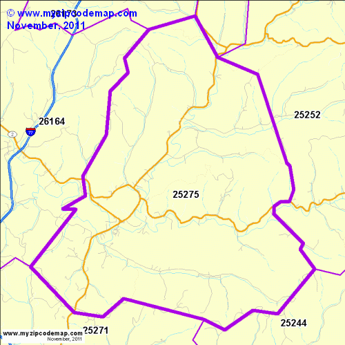 map of 25275
