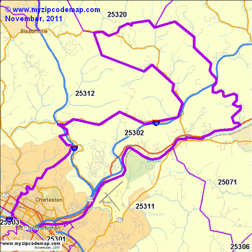 map of 25302