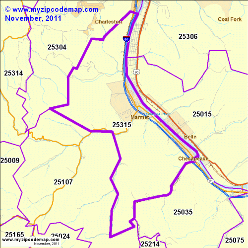map of 25315