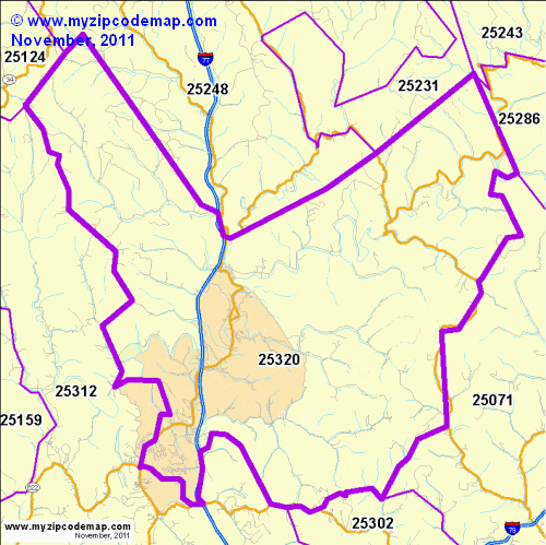 map of 25320