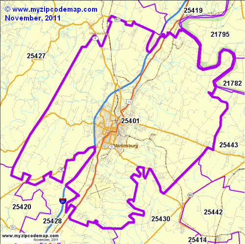 map of 25401