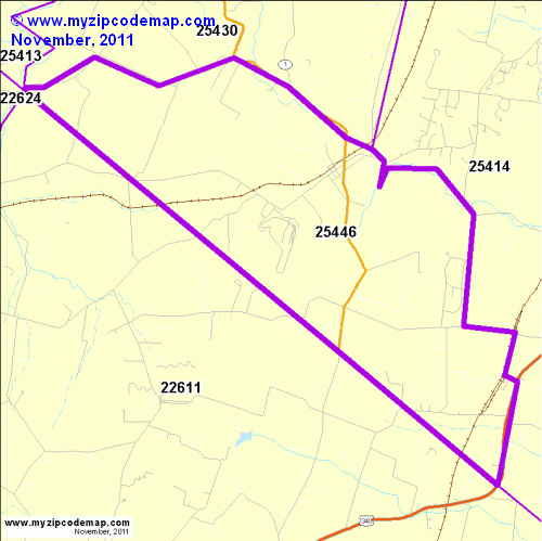 map of 25446