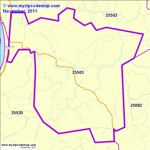 map of 25503