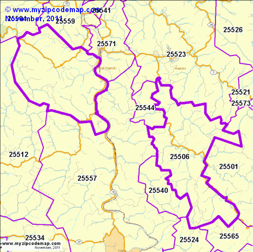 map of 25506