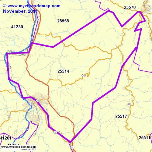 map of 25514