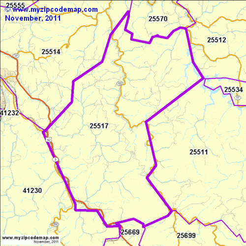 map of 25517