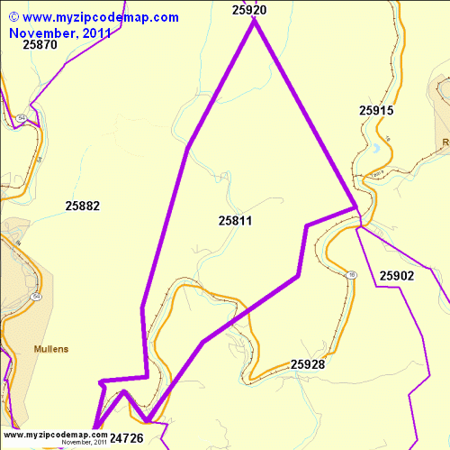 map of 25811