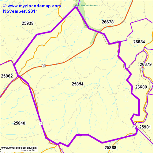 map of 25854