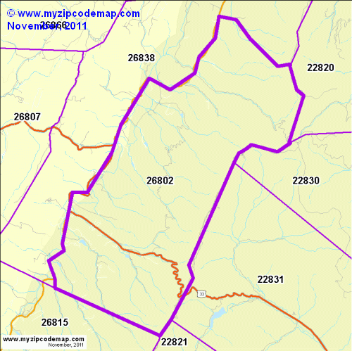 map of 26802