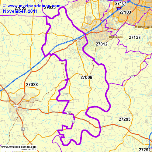 map of 27006