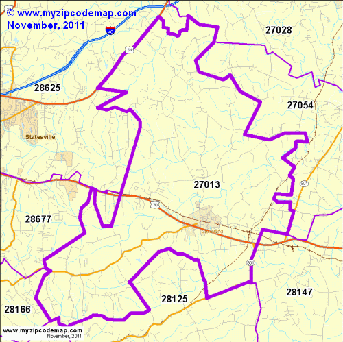 map of 27013