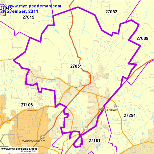 map of 27051