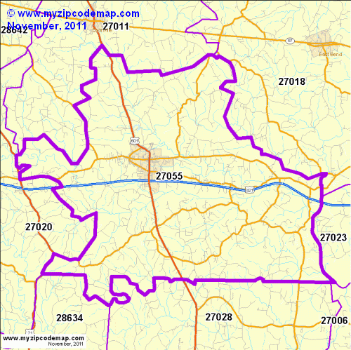 map of 27055
