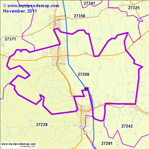 map of 27209