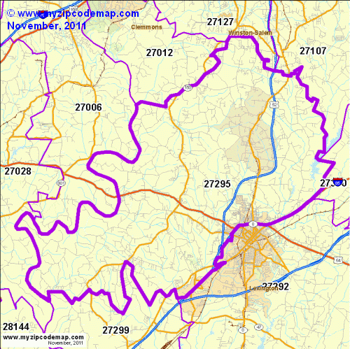 map of 27295