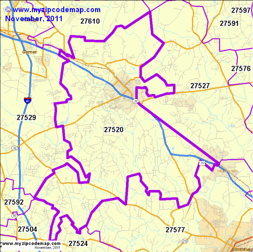map of 27520