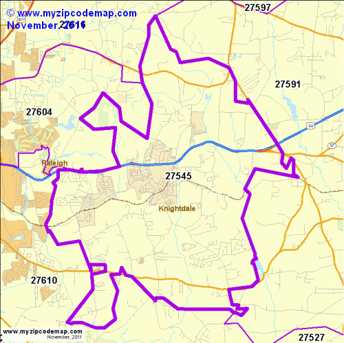 map of 27545