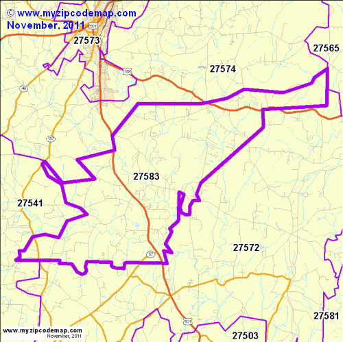 map of 27583