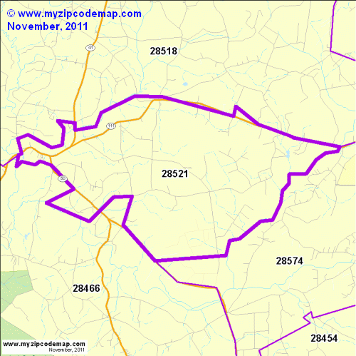 map of 28521