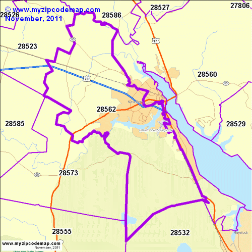 map of 28562
