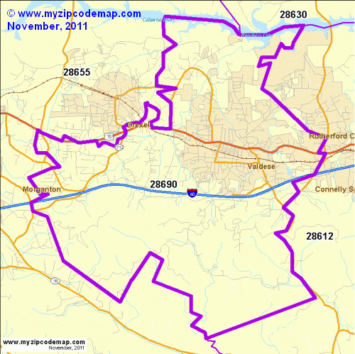 map of 28690