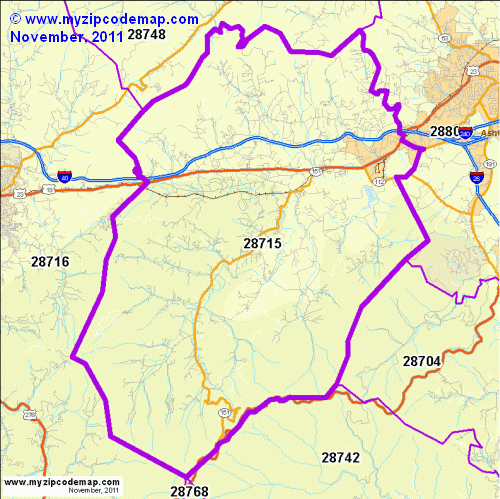 map of 28715