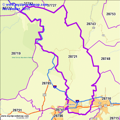 map of 28721