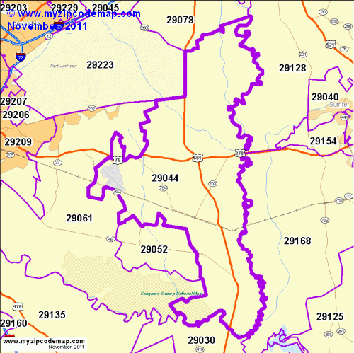 map of 29044