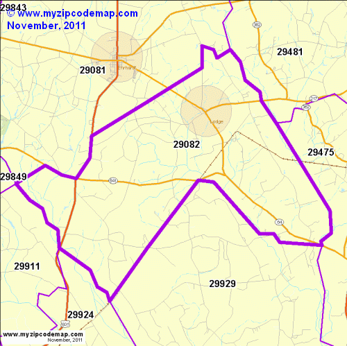 map of 29082
