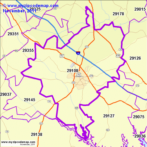 map of 29108