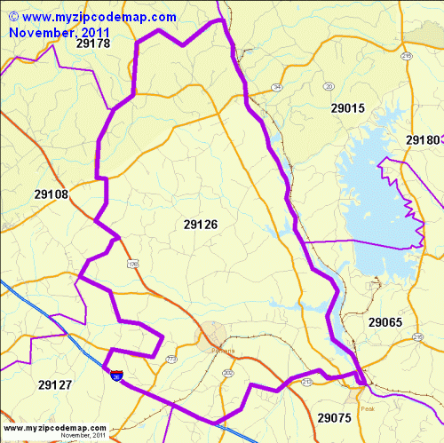 map of 29126