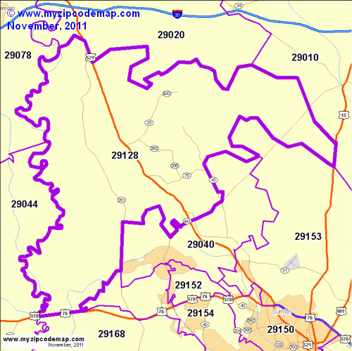 map of 29128