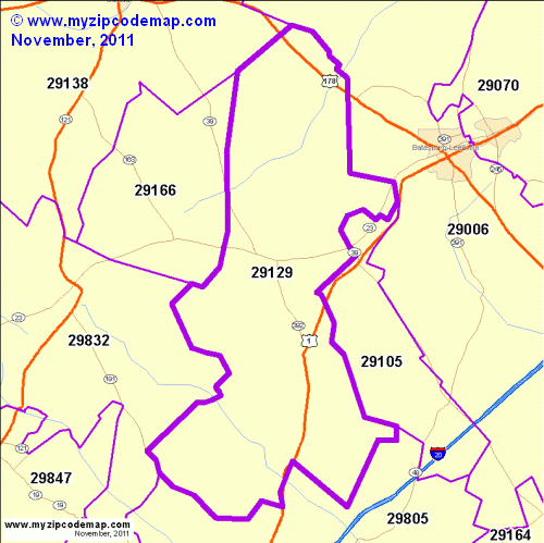map of 29129