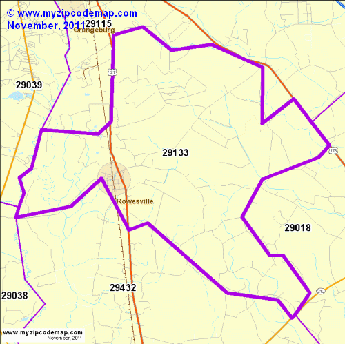 map of 29133