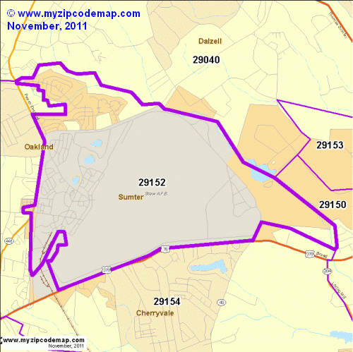map of 29152