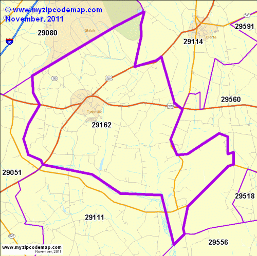 map of 29162