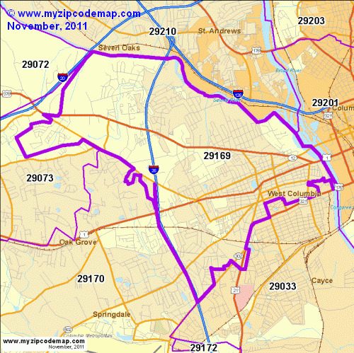 map of 29169