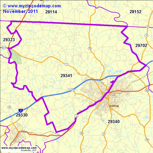 map of 29341