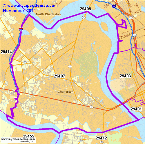 map of 29407