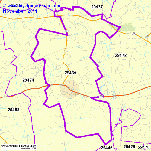 map of 29435